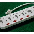 SA-05 Afrique du Sud Power SOCKETS 5 voies 7 façons usb 10 voies SWITCH led